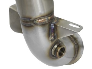 Afe Twisted Steel Stainless Street Series Down Pipe with Cat