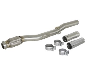 afe Power Twisted Steel Stainless 2-1/2" Rear Down-Pipe/Mid-Pipe